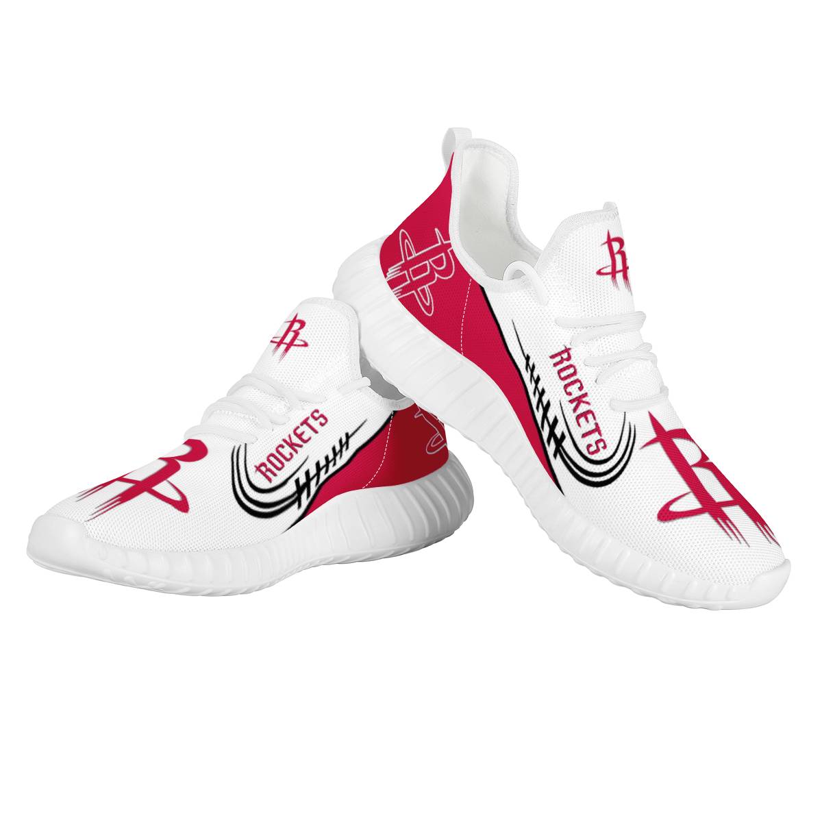 Women's Houston Rockets Mesh Knit Sneakers/Shoes 001